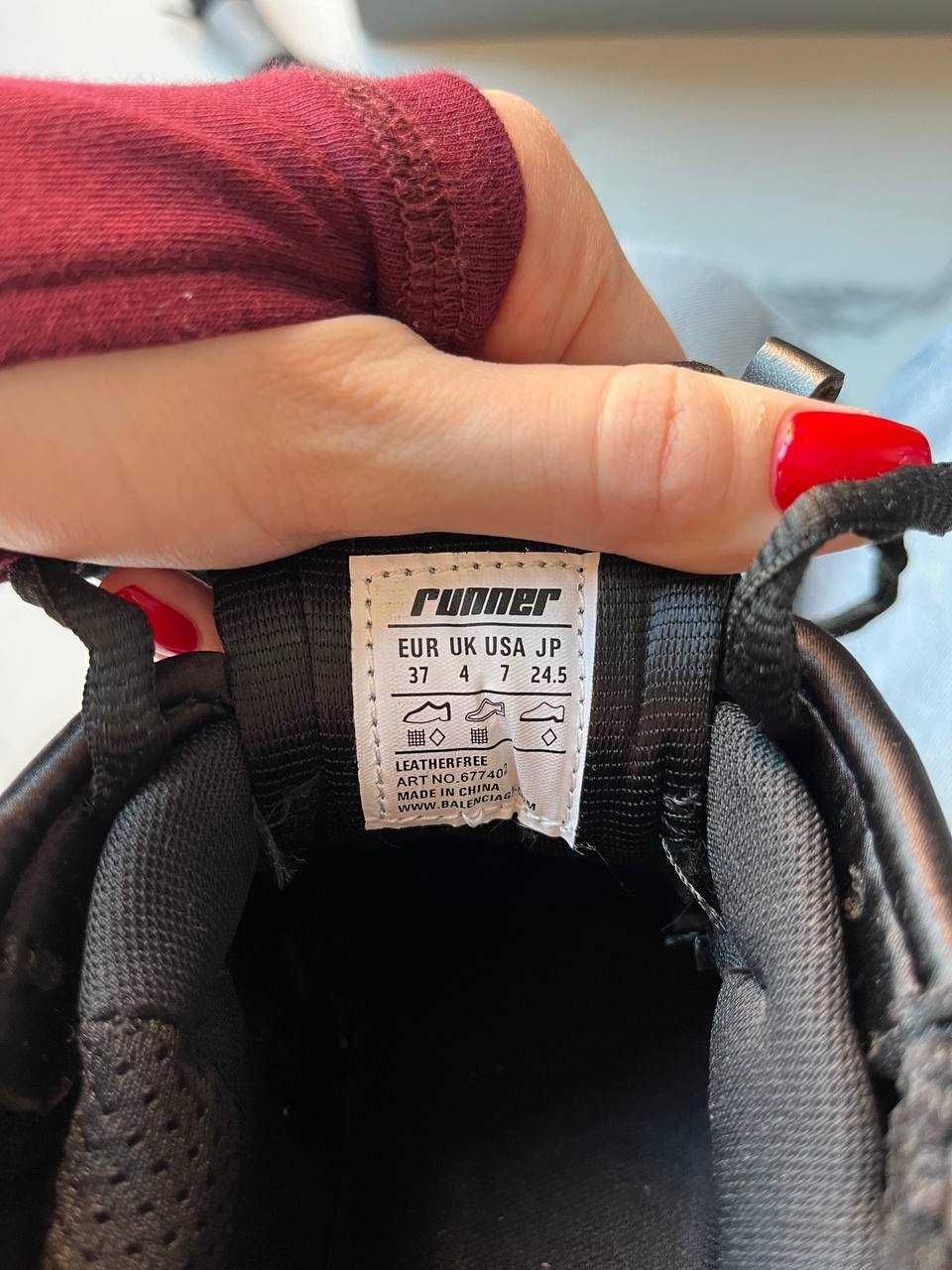 Balenciaga Runner Graffiti Black Red
