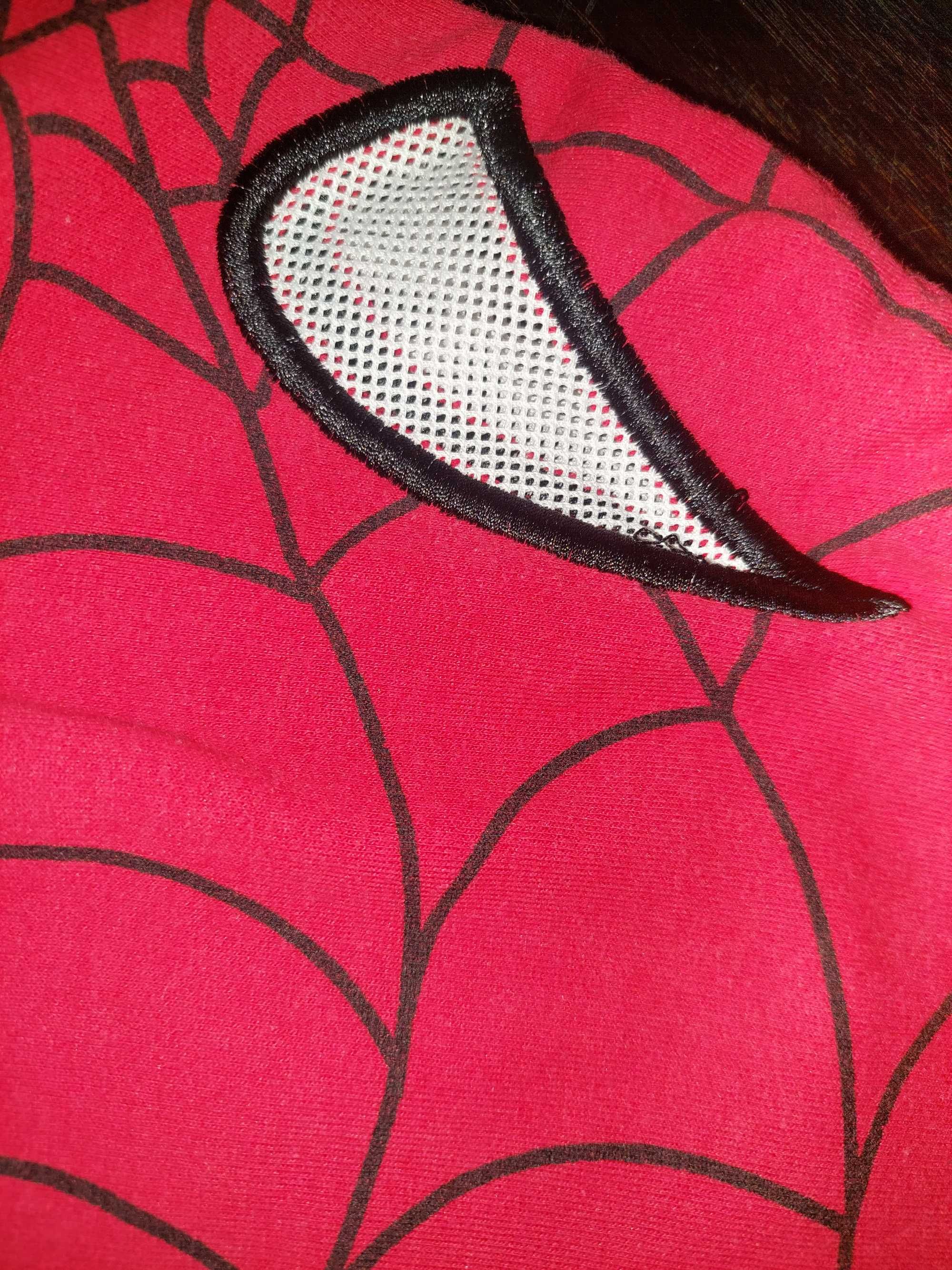Spider-Man bluza z kapturem zapinana na zamek 8- 10 lat