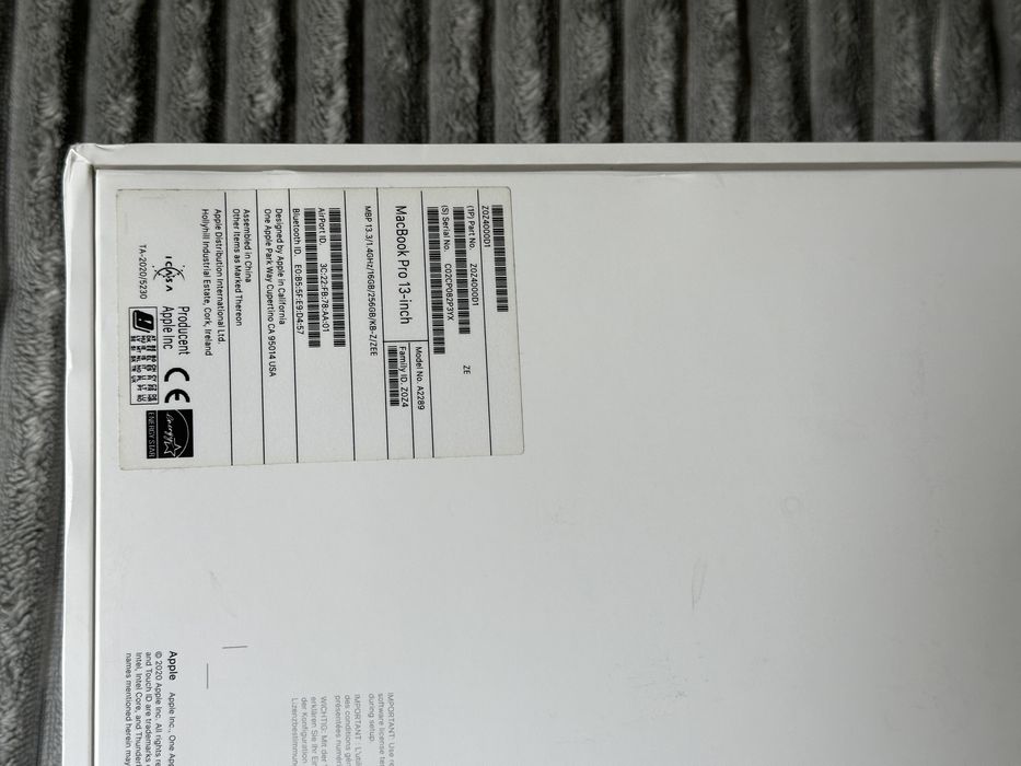 Macbook Pro 13” 2020