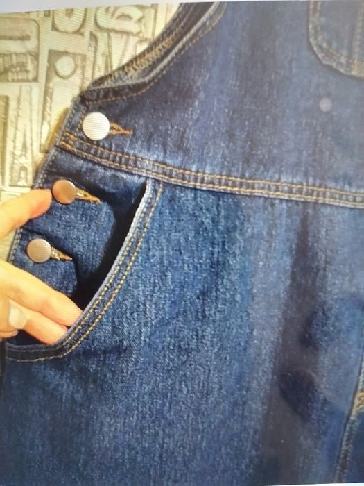 Продам джинсовий сарафан батал.