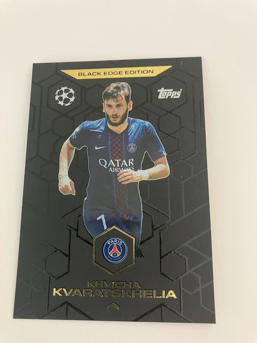 Karta TOPPS Kvaratskhelia PARIS Black Edge Edition