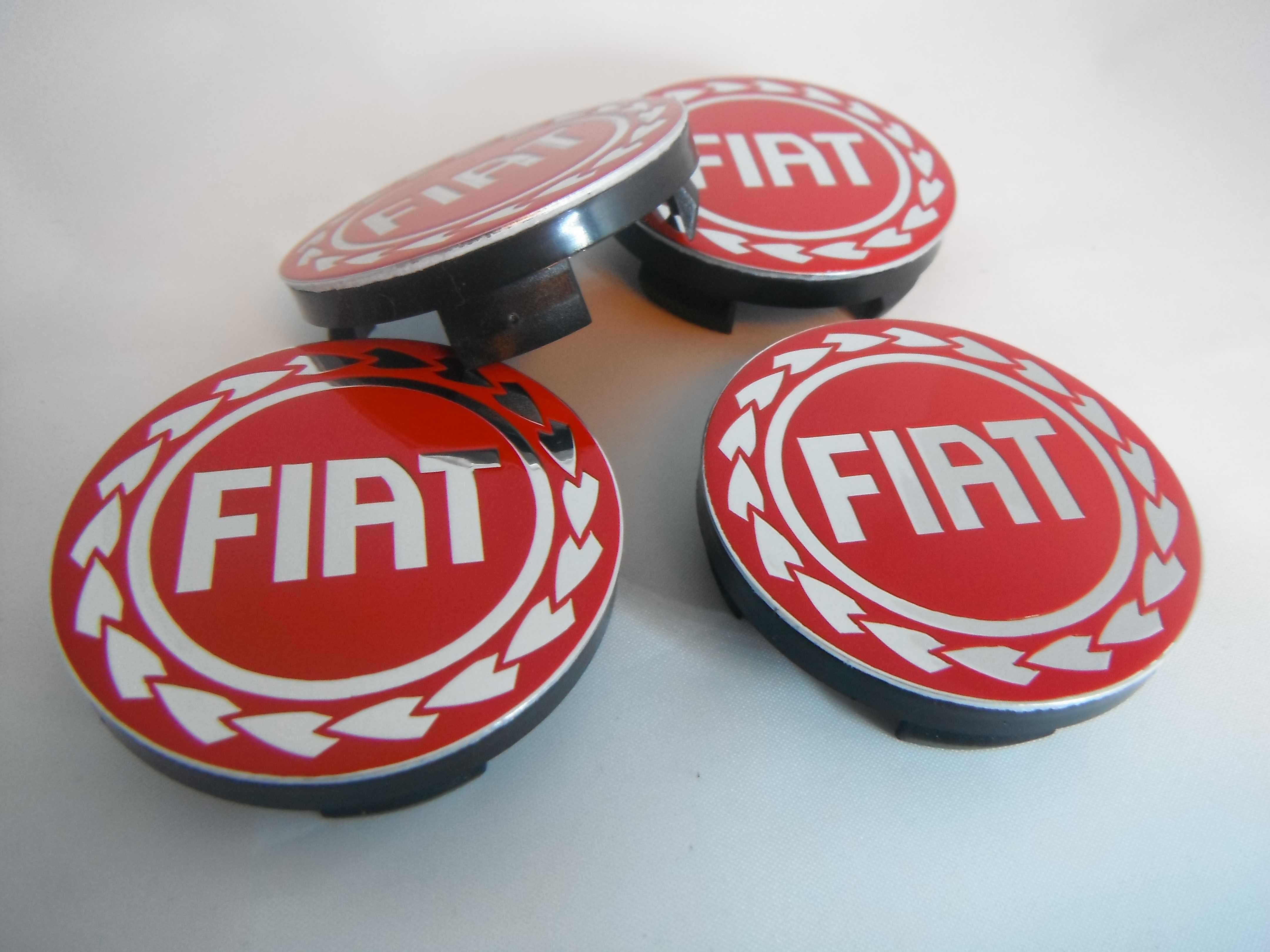 4 centros para jante, kit completo pronto a aplicar FIAT