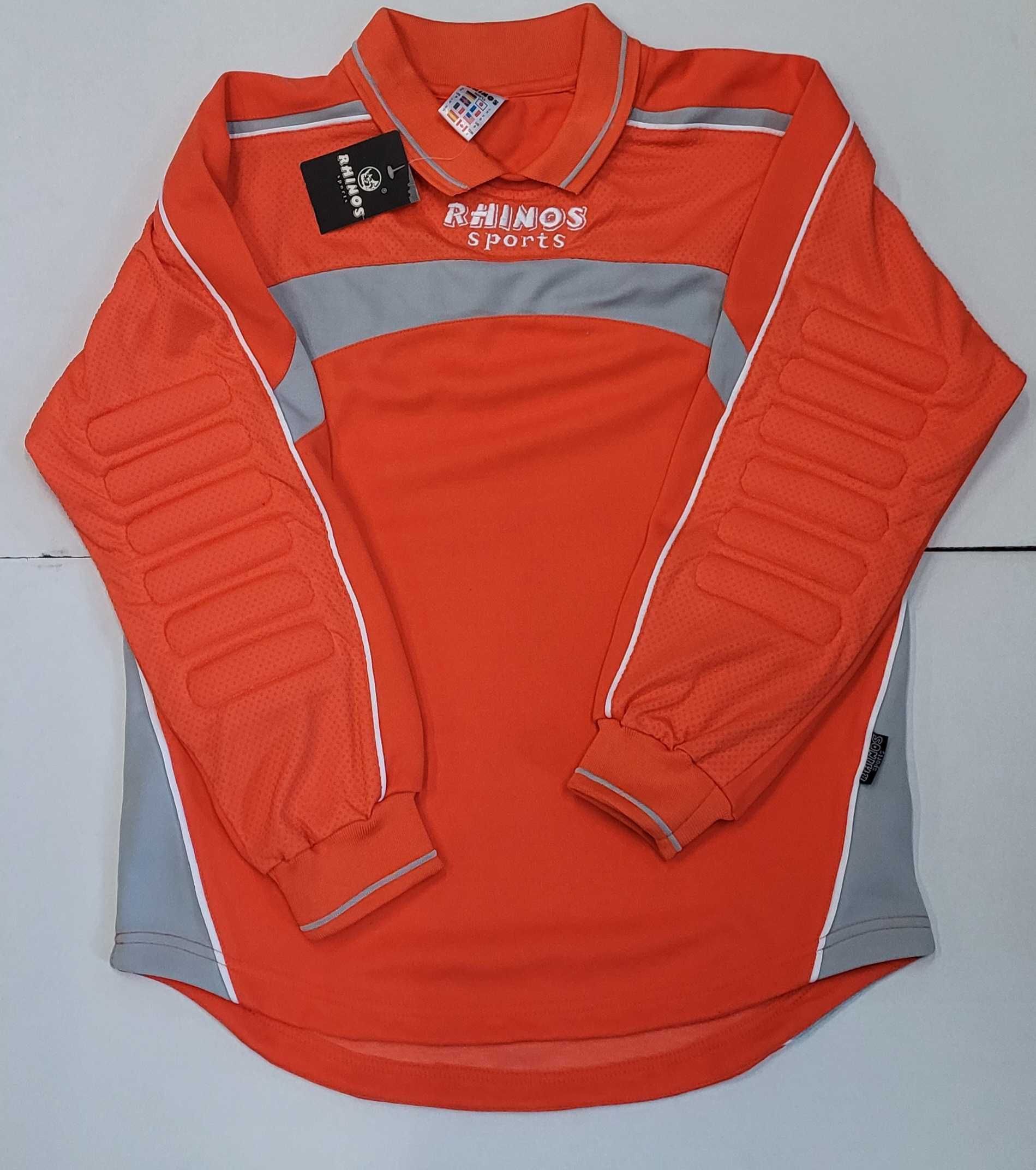 Bluza bramkarska firmy RHINO/rozmiar S/kolor pomarańczowy