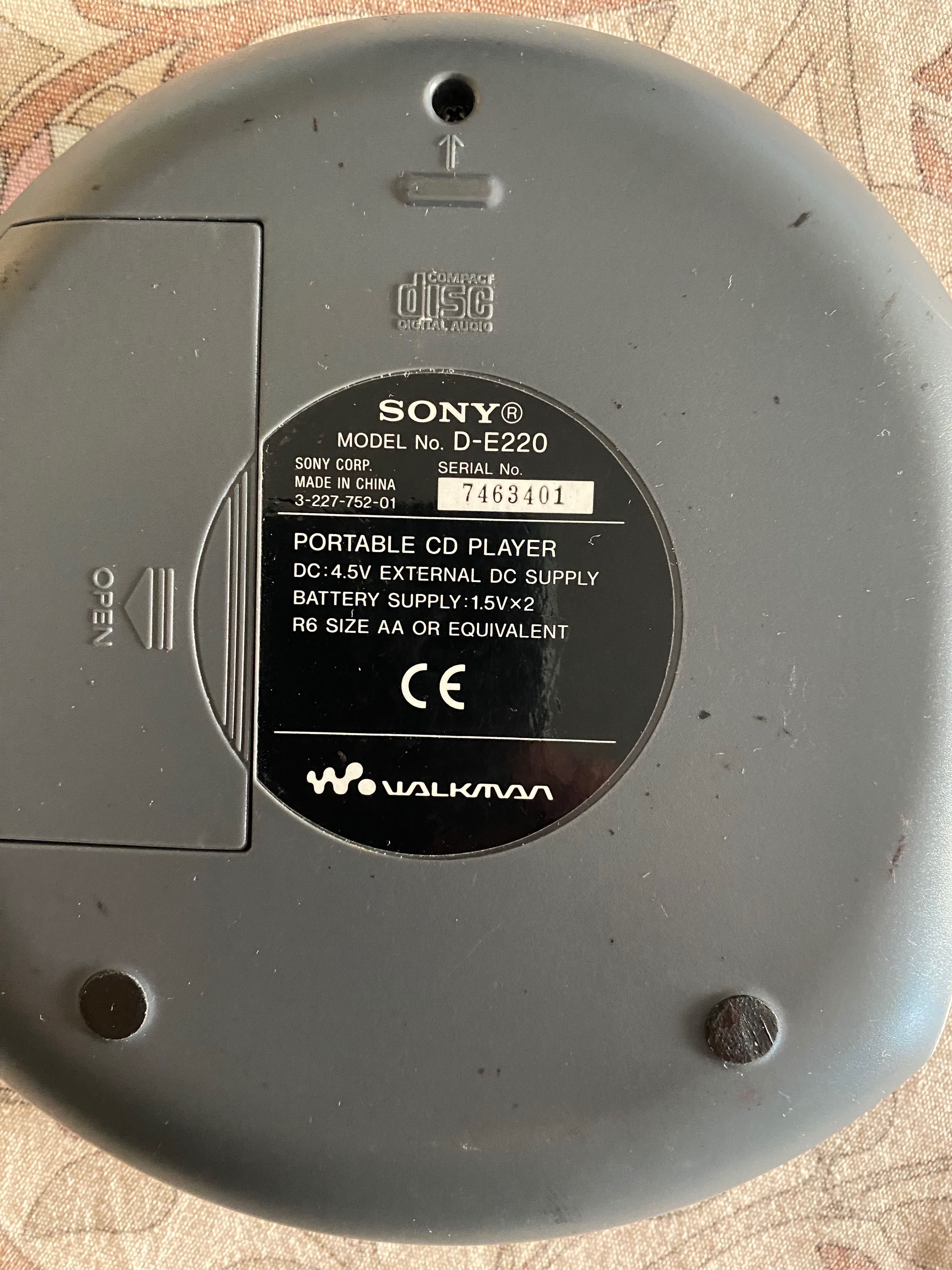 CD Walkman Sony a funcionar