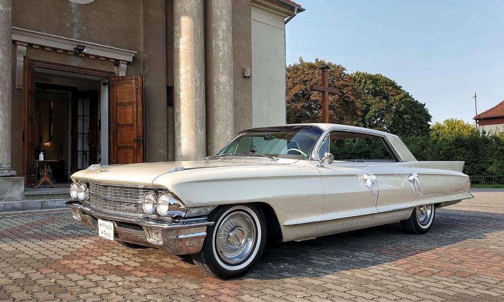 Auto do ślubu , sesje Cadillac Deville 1962. Skrzydlak ! Piękny