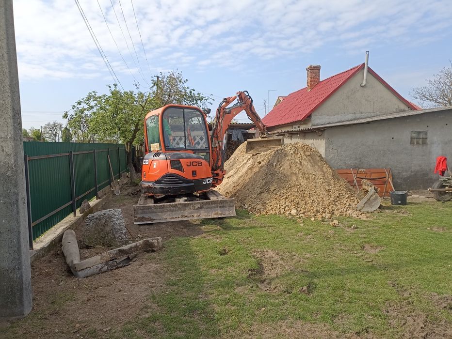 Послуги міні екскаватора,оренда, міні екскаватора, скептик каналізація