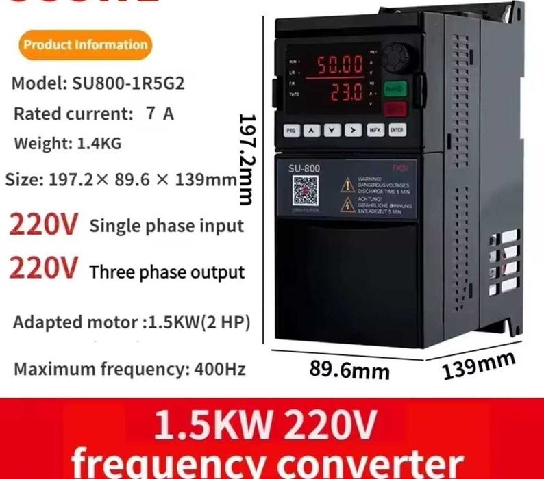 Variador de velocidade - Modelos SU800 – Série Avançada