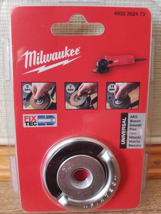Гайка бистрозажимна FIXTEC MILWAUKEE для КШМ Ø115-150мм/Болгарка