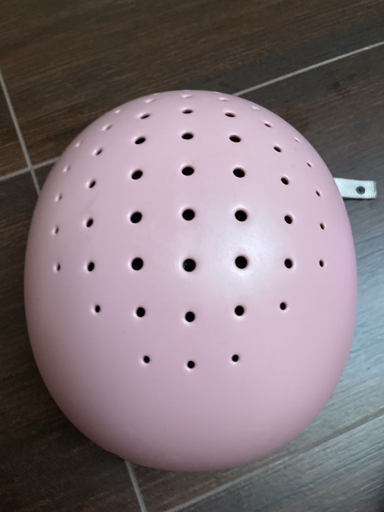 Kask jeździecki rózówo biały