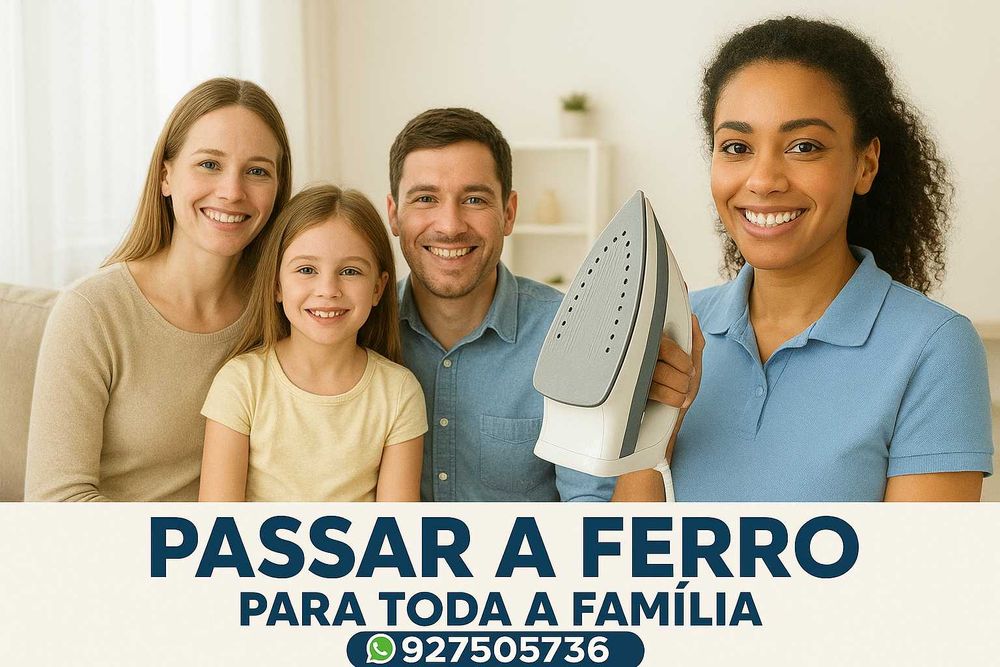 Passo a ferro por si ! Rápido,cuidado e impecável.
