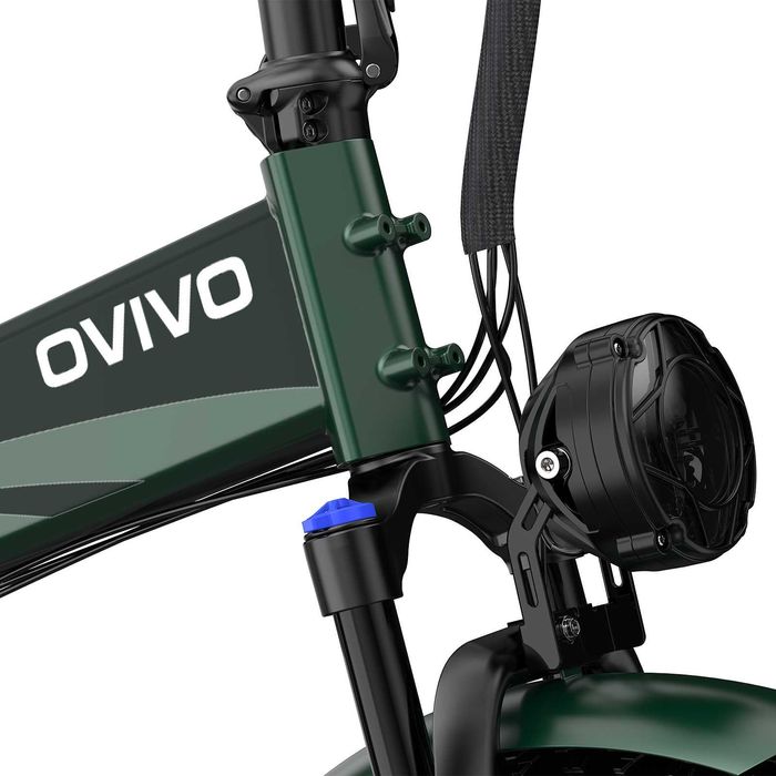 Rower elektryczny Ovivo V2 Pro 2.0 zielony, składak, fatbike