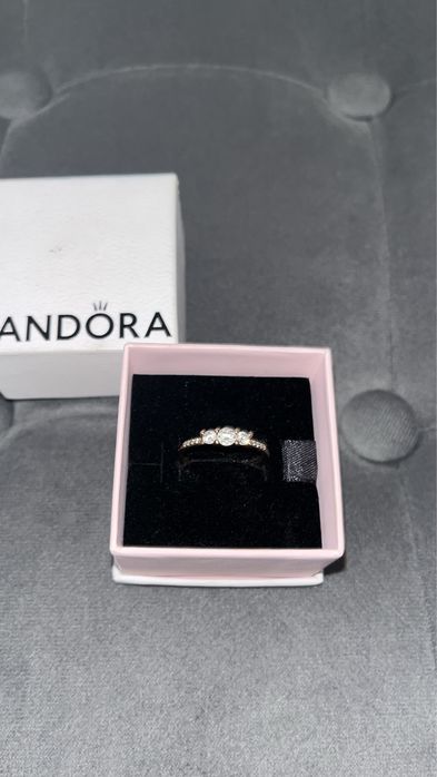 Anel ouro rosa da Pandora