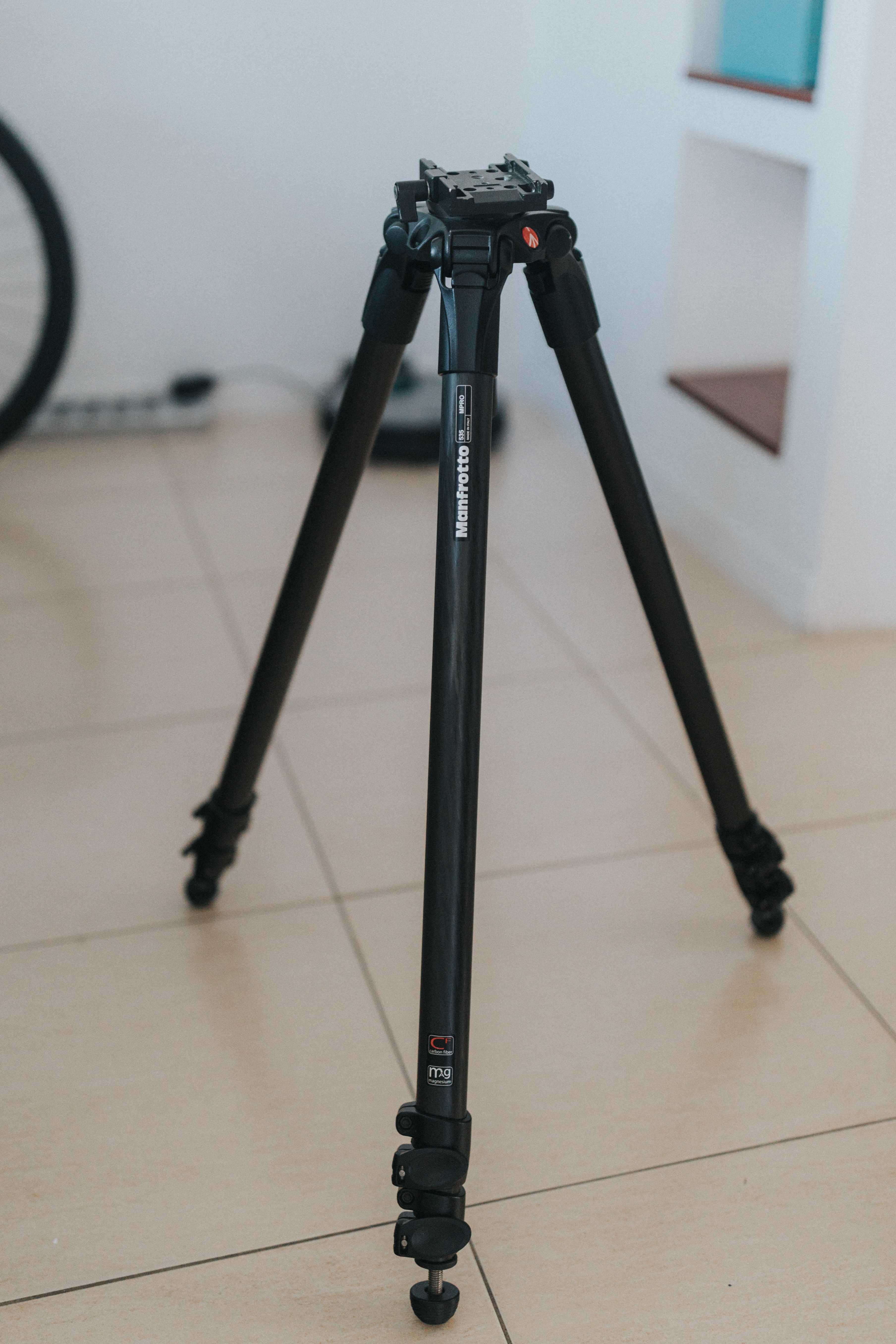 Statyw Manfrotto MN535, 3 sekcje, węglowy, karbonowy - bardzo lekki