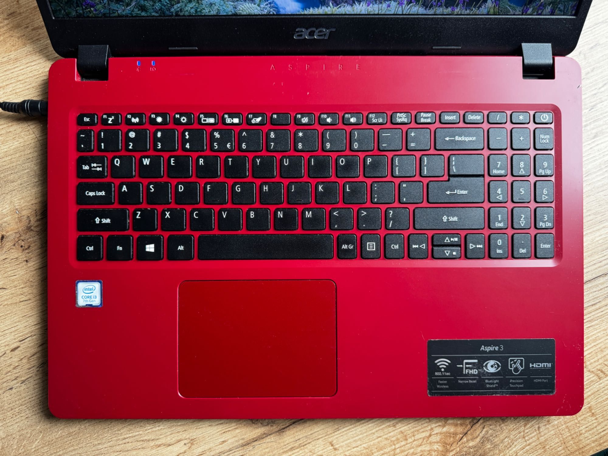 Laptop ACER Aspire 3 N19C1 czerwony, i3, 8G RAM, 240G SSD