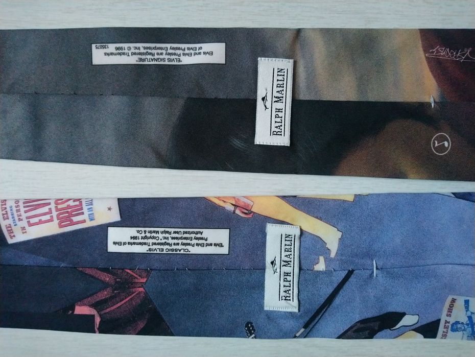 Вінтажна краватка Ralph Marlin Знаменитих людей