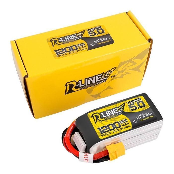 Akumulator Tattu R-Line 5.0 1200Mah 22.2V 150C 6S1P Xt60