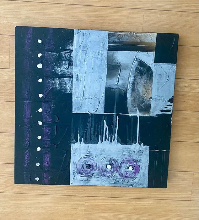 Quadro moderno com relevo