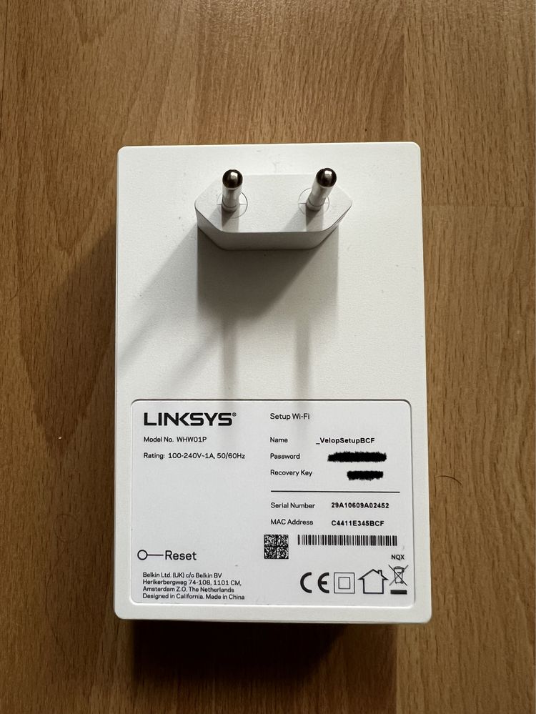 Router Linksys Velop WHW01P