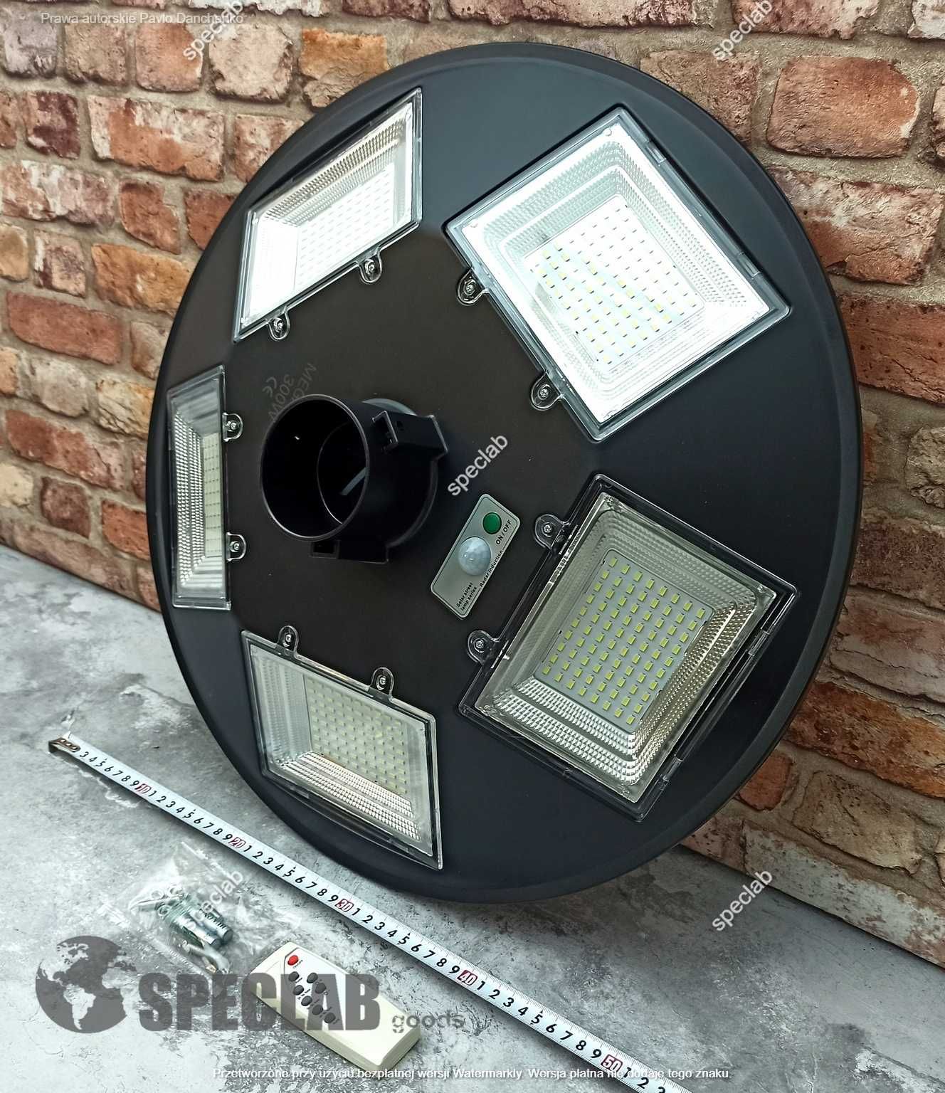 Lampa uliczna 500 W 7000 lm zasilanie solarne