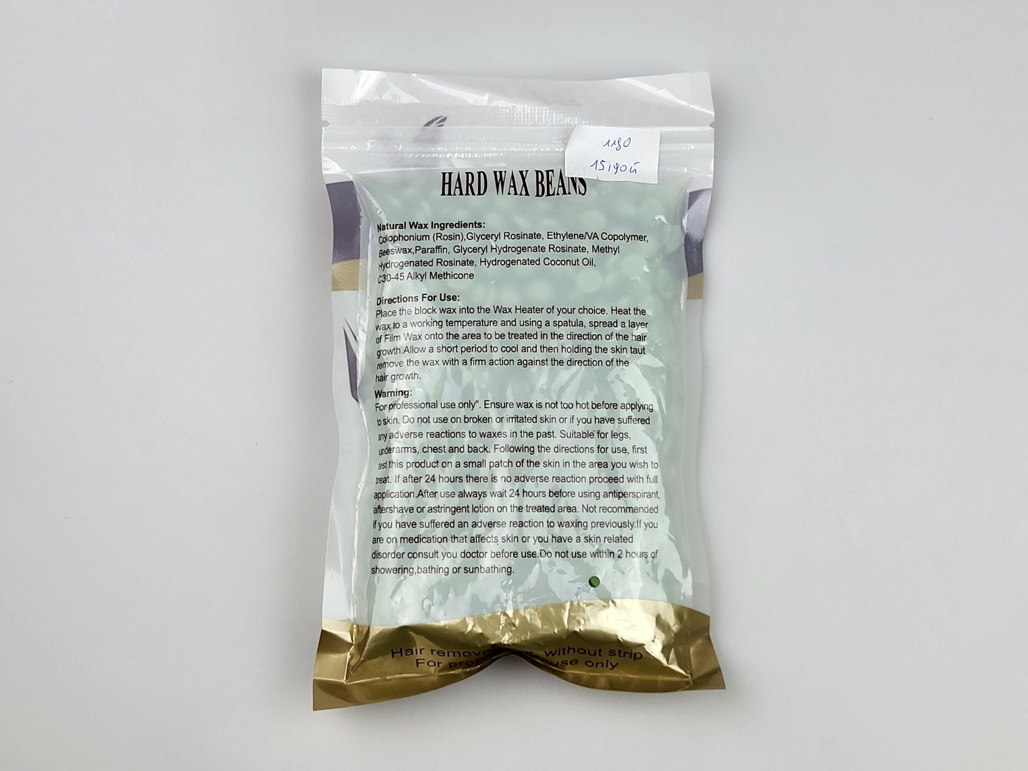 Depilator na gorąco twardy wosk w granulkach do depilacji 100g Zielony