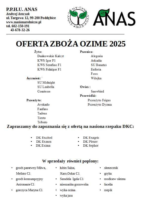 rzodkiew oleista poplonowa