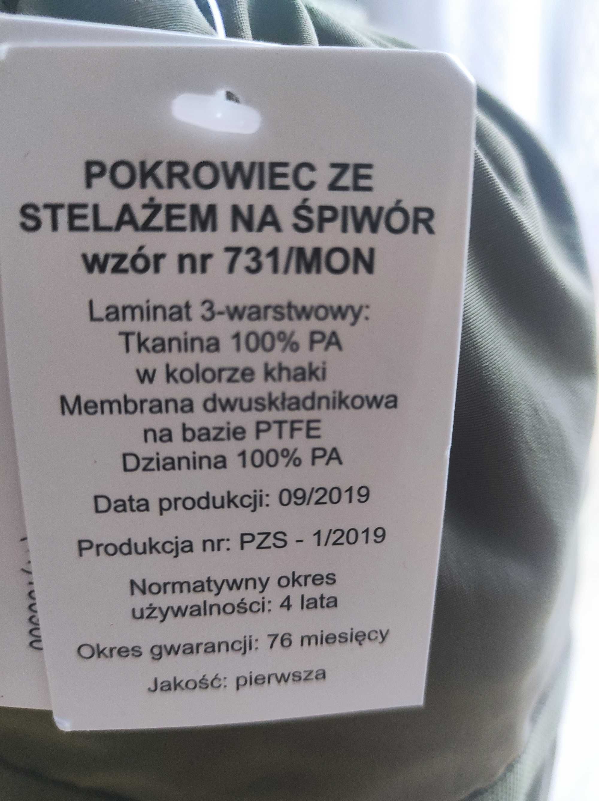 Namiot norka, pokrowiec ze stelażem