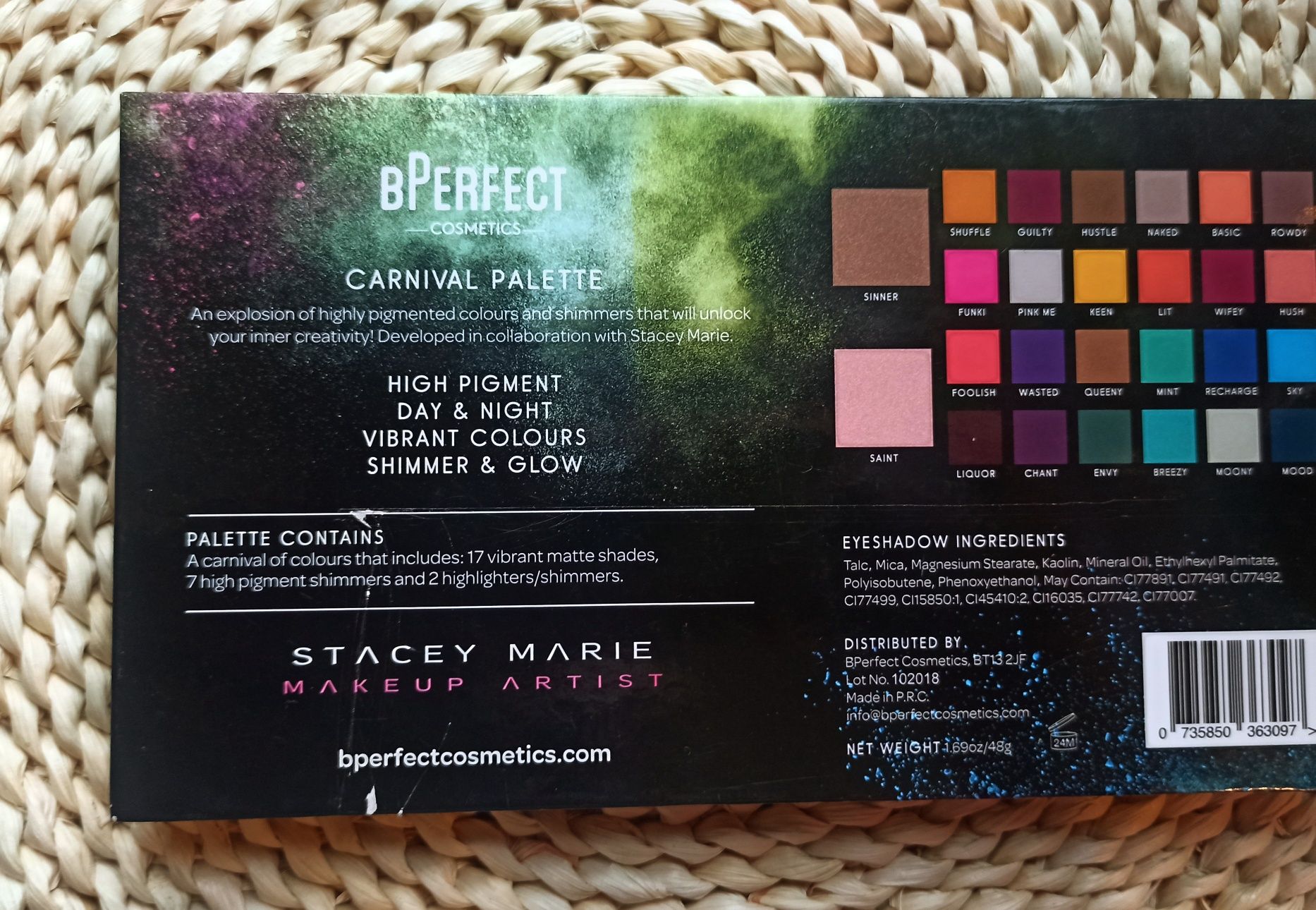 Paleta BPerfect Carnival