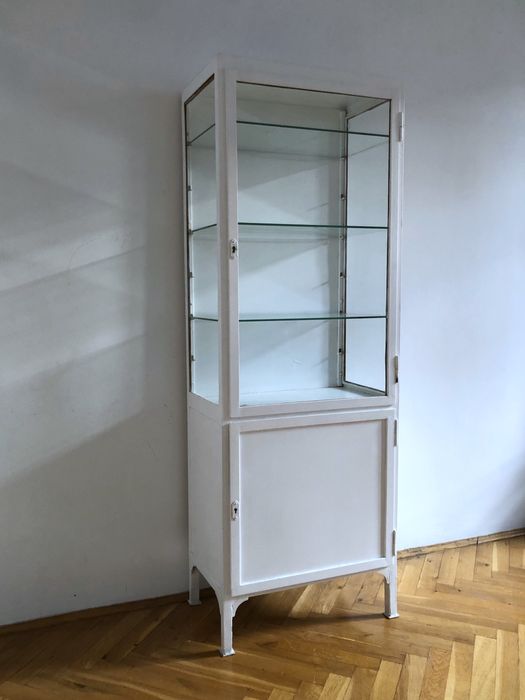 Witryna przeszklona medyczna szafka lekarska vintage loft