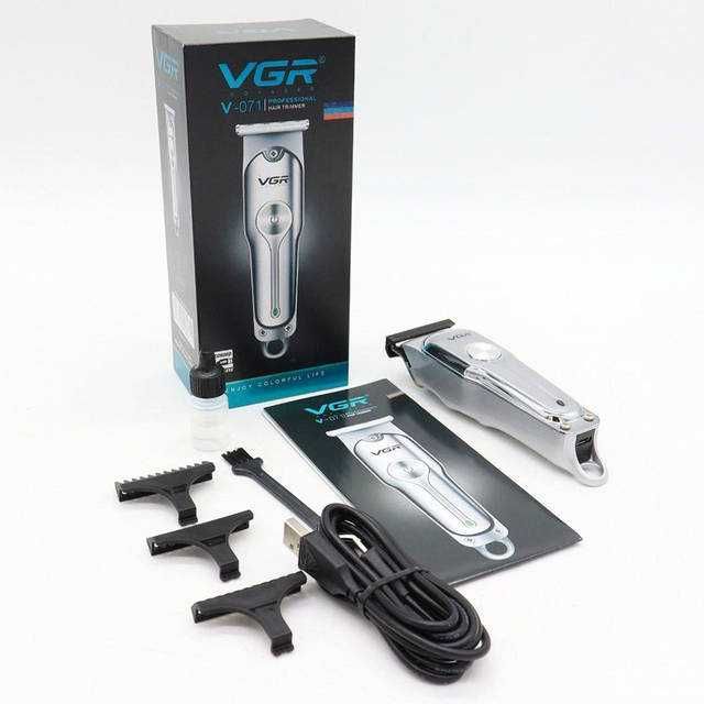 Акумуляторна машинка для стрижки волосся VGR V-071