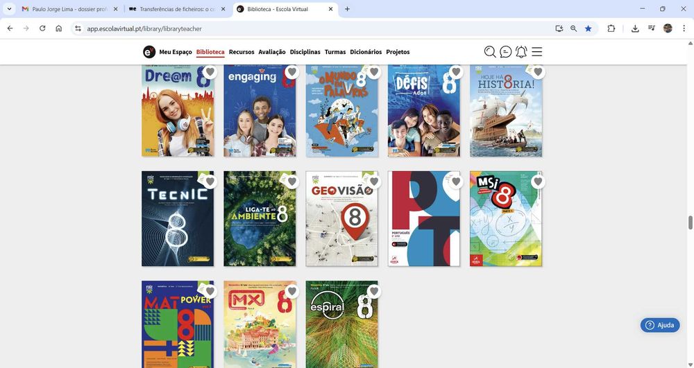 Recursos manuais 8ºano