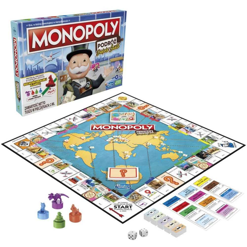 Hasbro Gra Monopoly Podróż Dookoła świata F4007