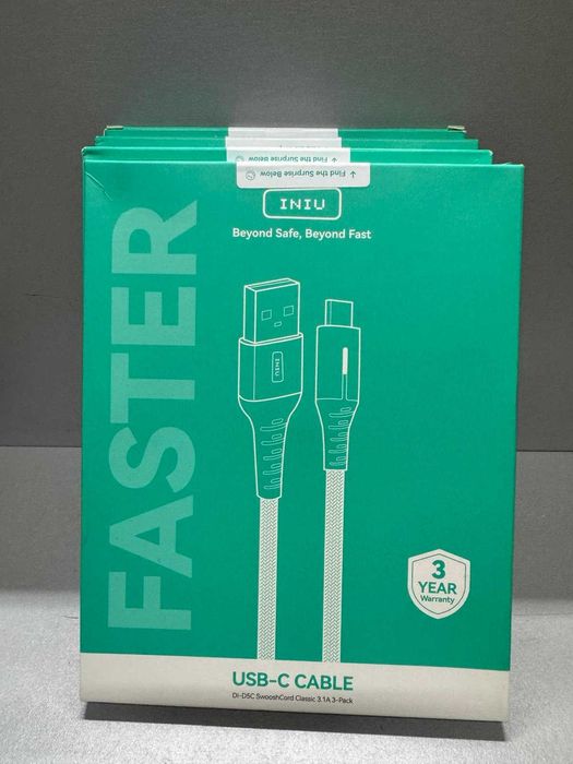Кабель INIU USB C faster Новий!