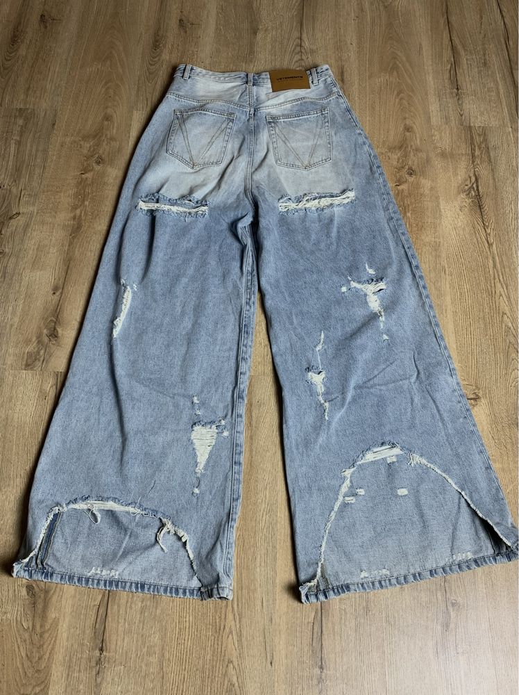 Джинси Vetements Light Blue Destroyed Baggy Jeans