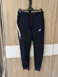 Dresy Nike tech fleece L granatowe logowane spodnie dresowe