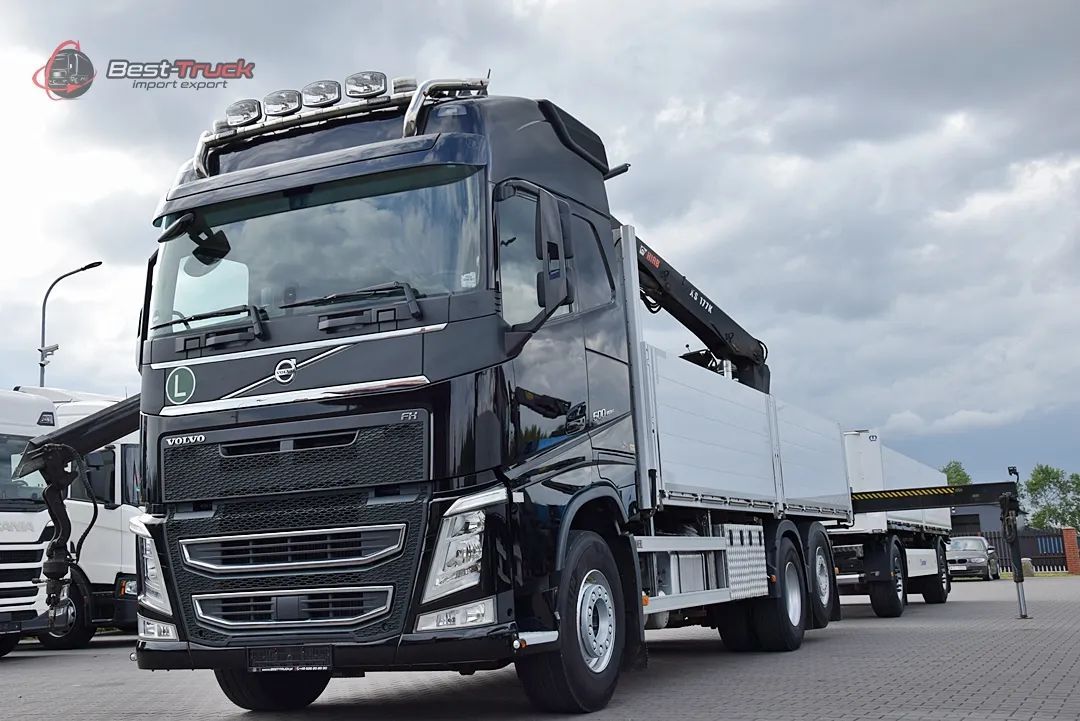 Volvo VOLVO FH500 6X2 / OŚ SKRĘTNA PODNOSZONA // HIAN XS 177 K PRO  // ROTATOR // WIDŁY // EURO 6  możliwy zakup z przyczepą Krone   /  import  niemcy Deutschland  /