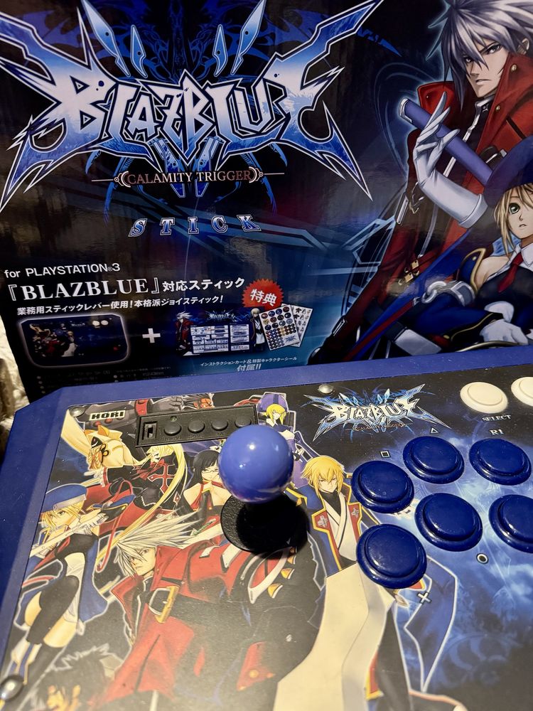 Playstation 3 HORI blaze blue official arcade stick ps3 box unikat