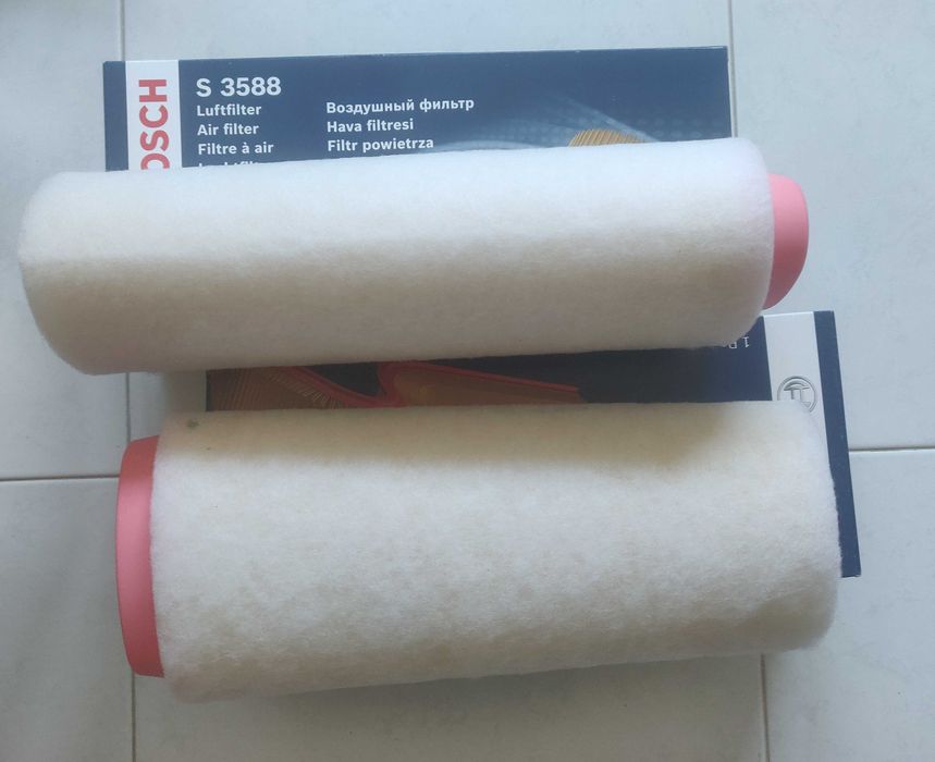 Filtro Ar BMW (Bosch) e escovas Bosch Aerotwin AP19 U e AP24 U