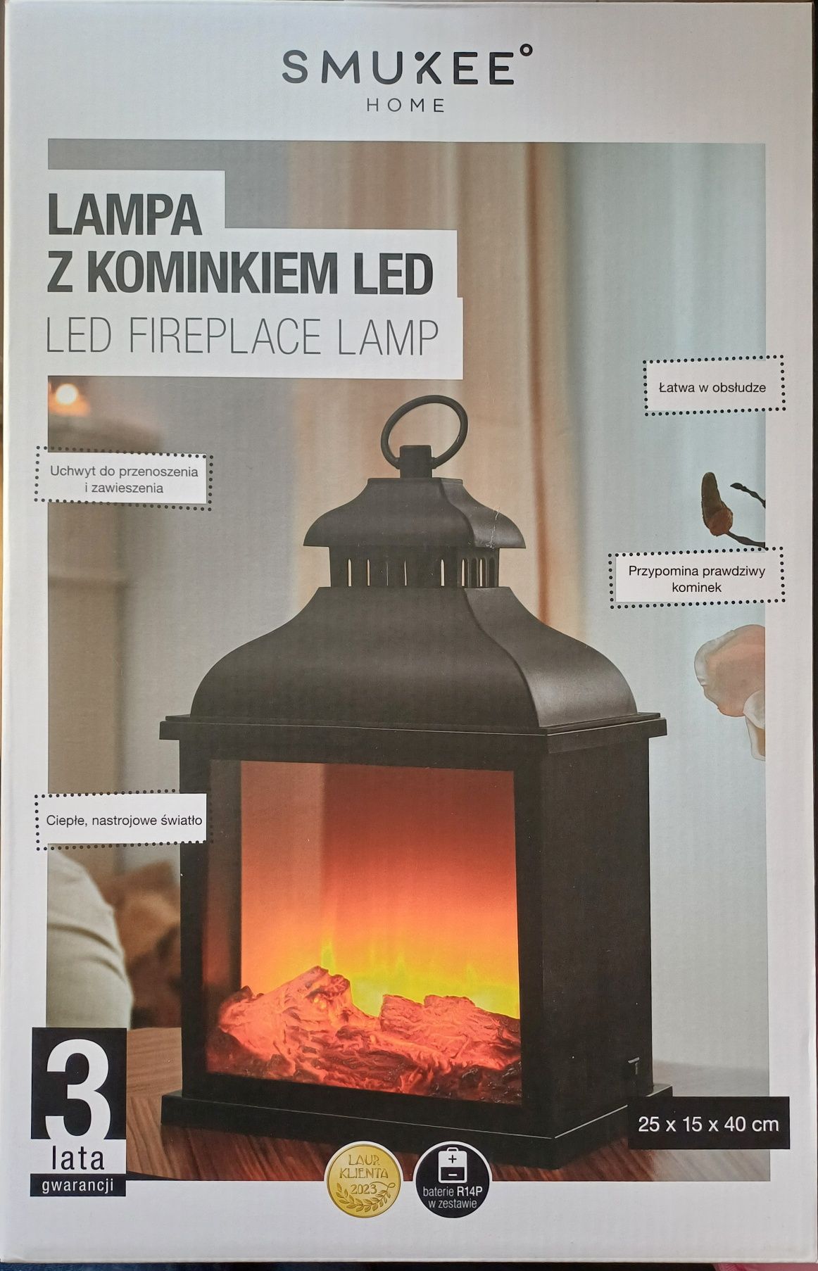 Lampa z Kominkiem LED - Ostatnia Sztuka