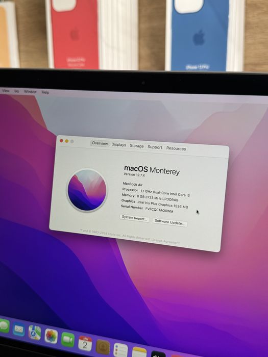 Ідеальний MacBook Air 13' M1 2020 i3/8/128GB (SpaceGray) Батарея: 100%