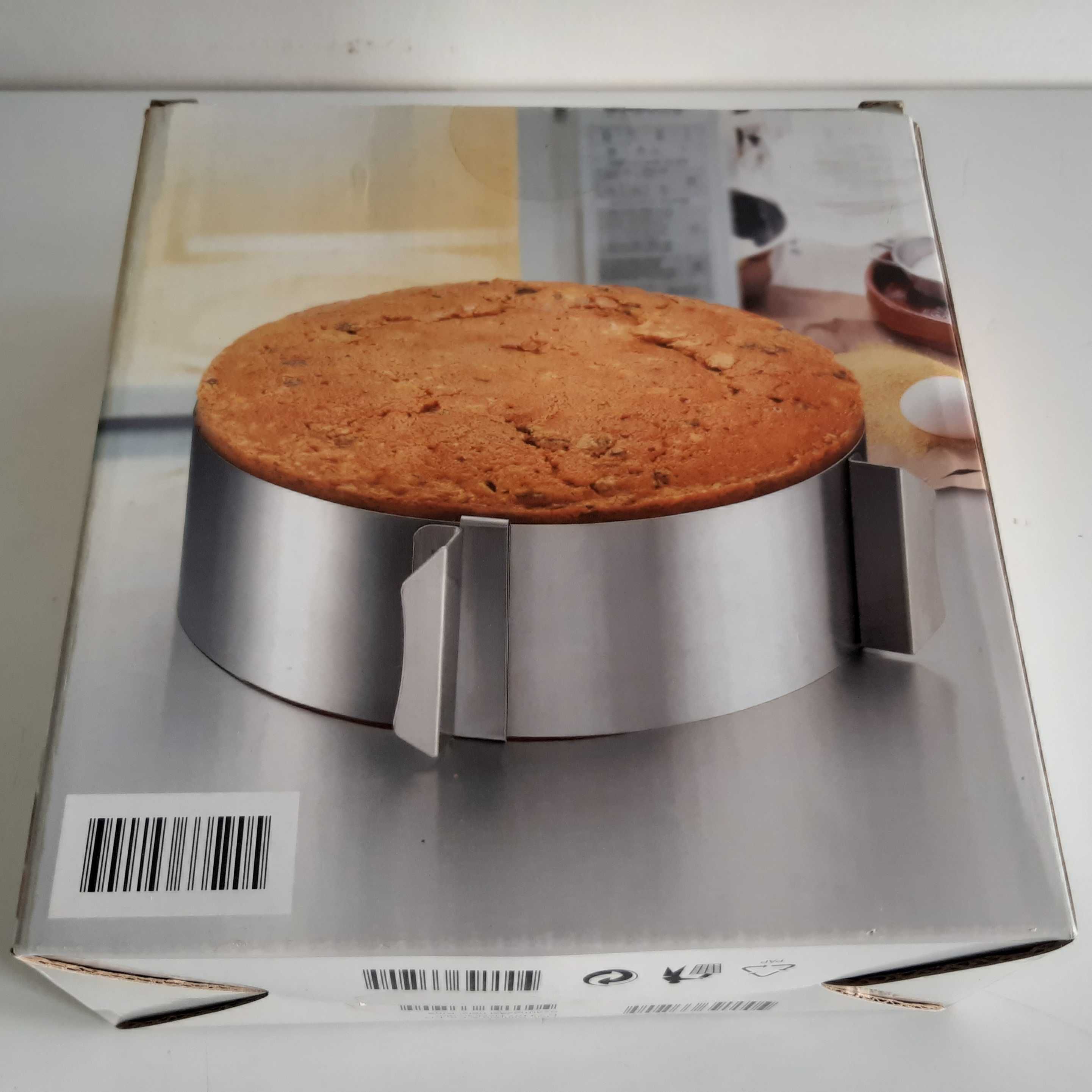 Retro Antigo Aro p/ Tarte Ajustável Aço Inox LIDL Novo na Caixa
