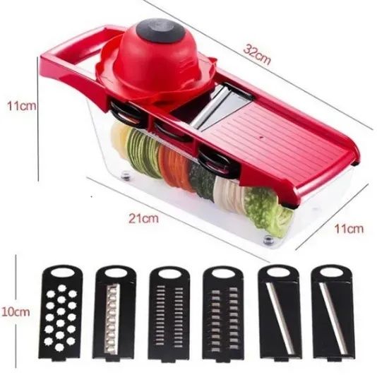 Овощерезка - мультислайсер Mandoline Slicer 6 in 1 · Терка – шинковка