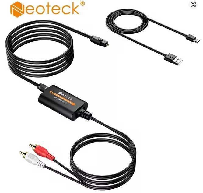 Neoteck 192 кГц Оптичний Toslink до RCA ЦАП конвертер