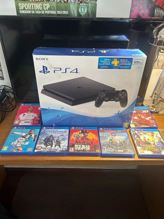 PS5 + 2 comandos e 7 jogos