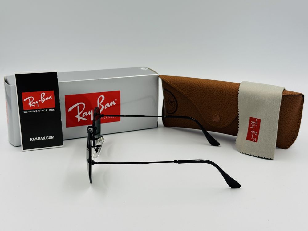 Солнцезащитные круглые очки Ray Ban Round Metal 3447 Green 50мм стекло