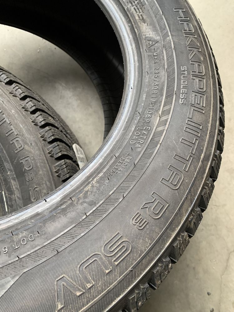 (8шт) нові 235/60R17 Nokian Hakkapeliitta R3 SUV (106R XL) зимові шини