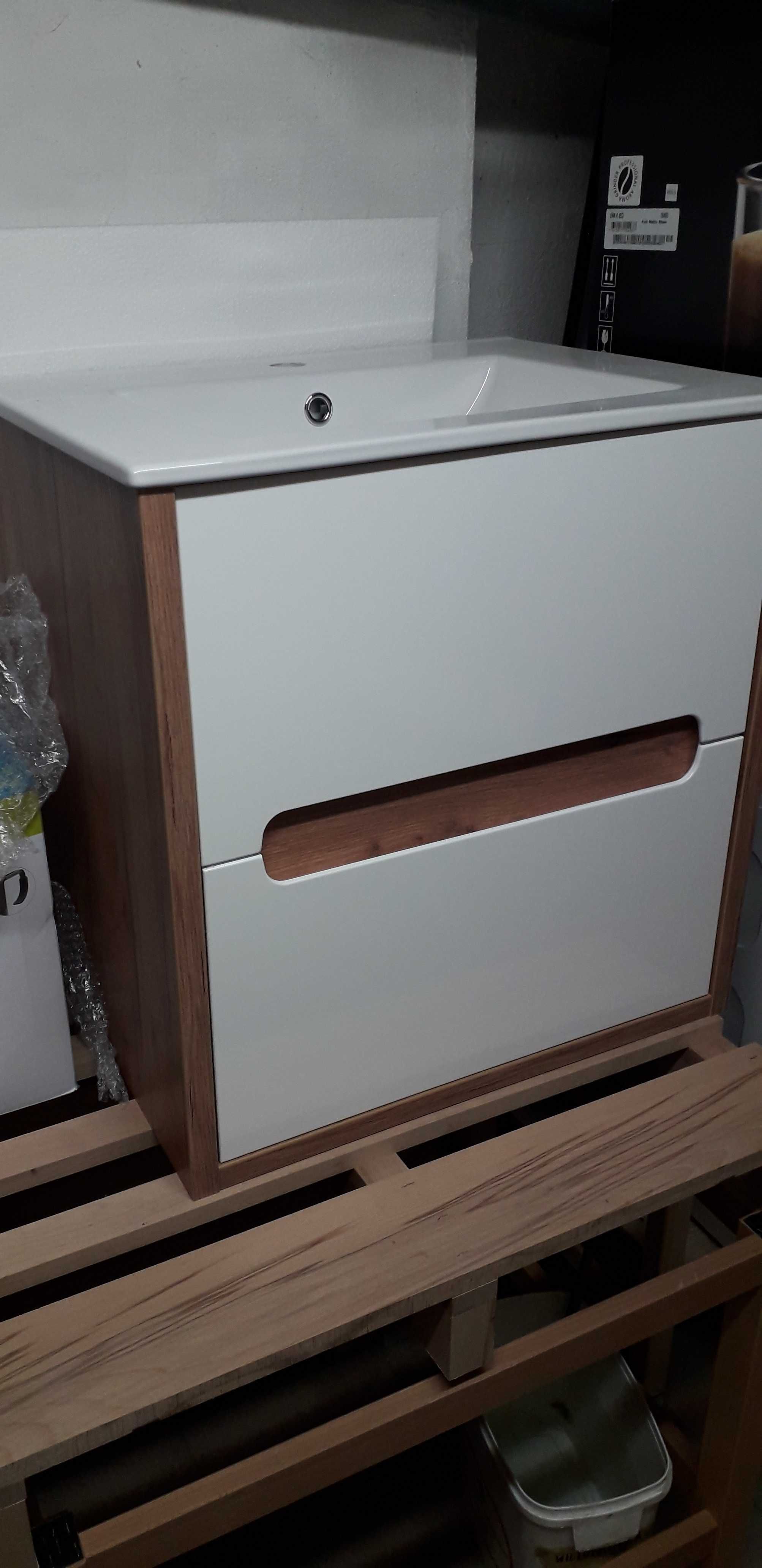 Szafka łazienkowa z umywalką 60 NOWA
