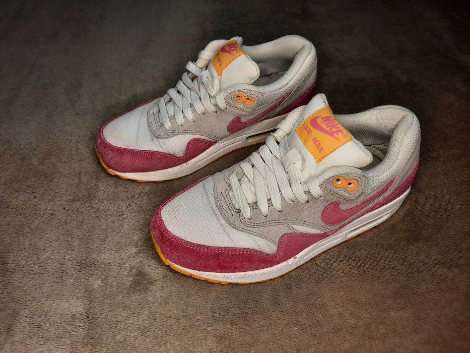 Кросівки Nike AIR Max 1 Essential Trainers Max 90 Рожеві Білі Замшеві
