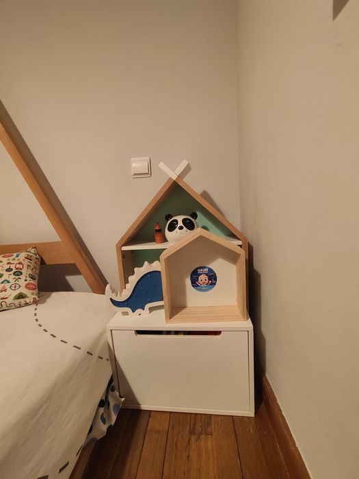 Cama Montessori tipo tenda + colchão incluído (1,90m x 1,40m)