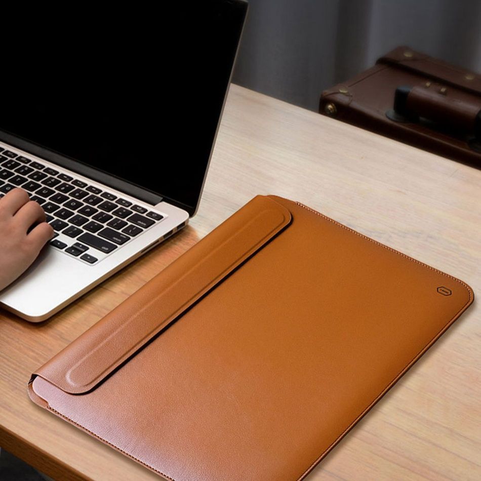 Чехол Кожаный Wiwu Skin Pro на MacBook Air Pro M1 M2 чохол шкіряний