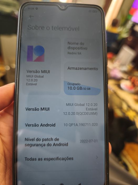 Xiaomi Redmi 9A com capa, carregador e películas de vidro temperado